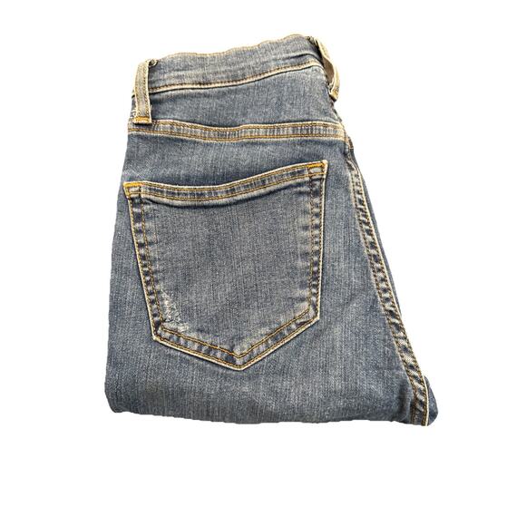 Topshop Moto-Jamie Womens Skinny Jeans-Med Wash Blue-Distressed-W26xL32 - Picture 14 of 15